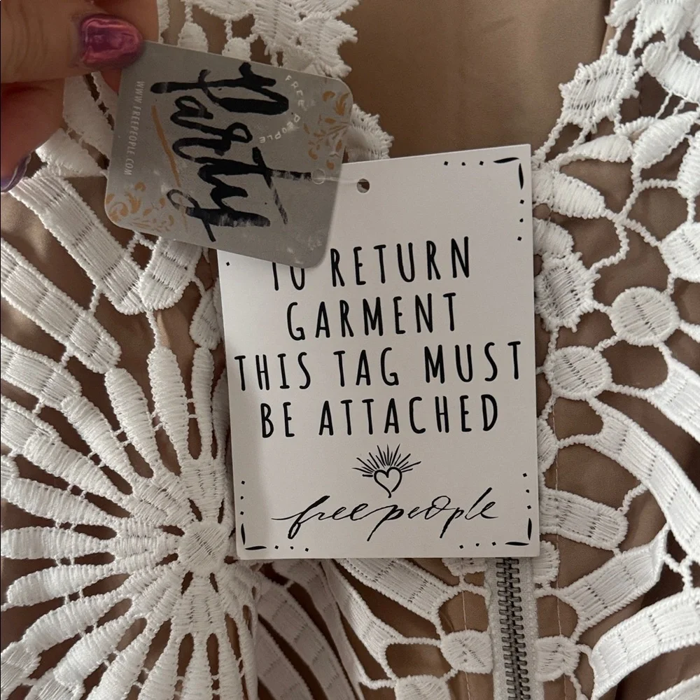 Free People x Saylor Presley mini dress-ivory - Picture 8 of 9